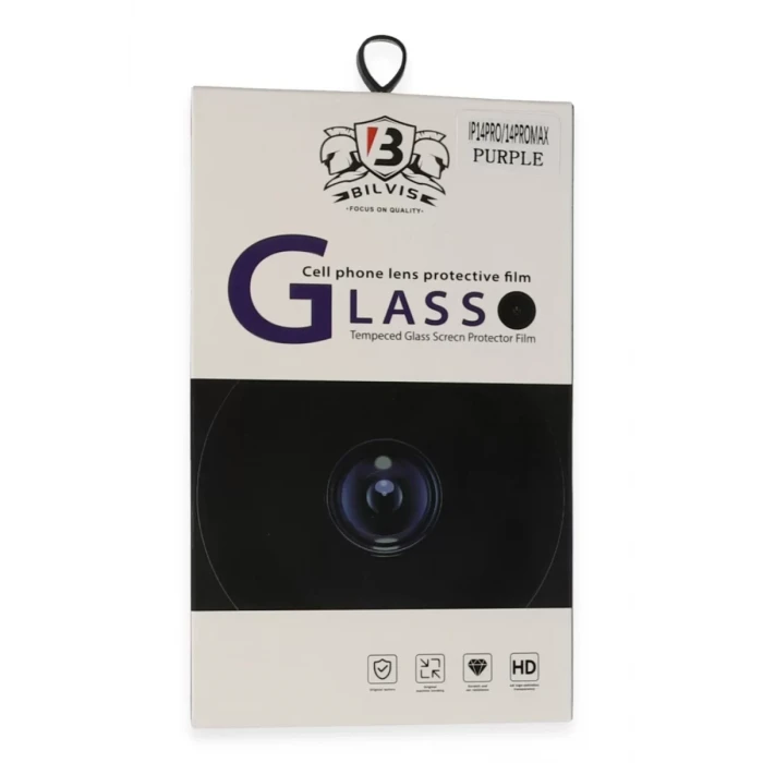 Newface Apple iPhone 14 Pro Max Bilvis Titan Kamera Lens - Derin Mor