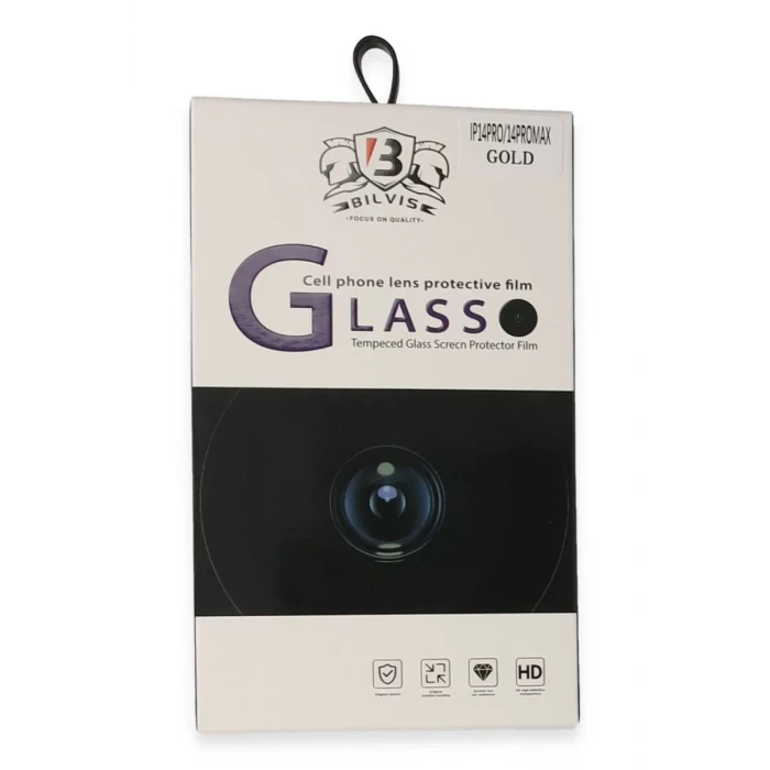 Newface Apple iPhone 14 Pro Max Bilvis Titan Kamera Lens - Gold