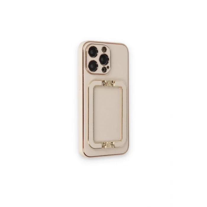 Newface Apple iPhone 14 Pro Max Kılıf Coco Elit Kapak - Gold