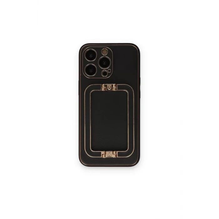 Newface Apple iPhone 14 Pro Max Kılıf Coco Elit Kapak - Siyah