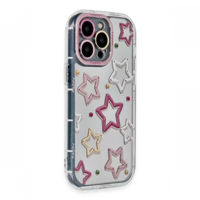 Newface Apple iPhone 14 Pro Max Kılıf Reflexion Desenli Kapak - Desen 3