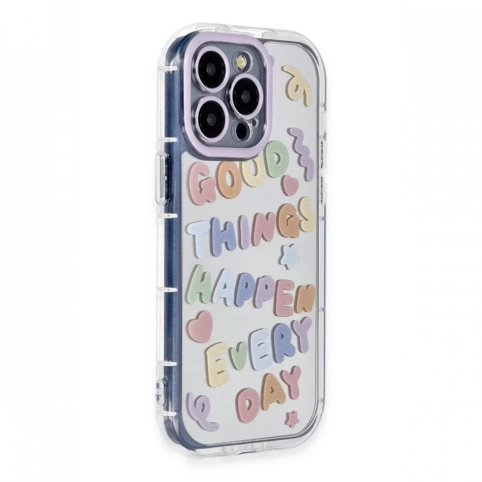 Newface Apple iPhone 14 Pro Max Kılıf Reflexion Desenli Kapak - Desen 7
