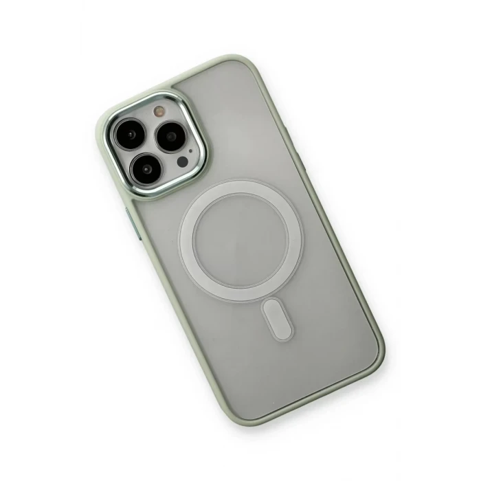 Newface Apple iPhone 14 Pro Max Kılıf Room Magneticsafe Silikon - Su Yeşili