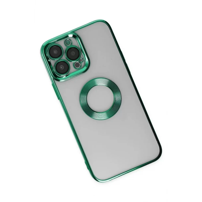 Newface Apple iPhone 14 Pro Max Kılıf Slot Silikon - Köknar Yeşili