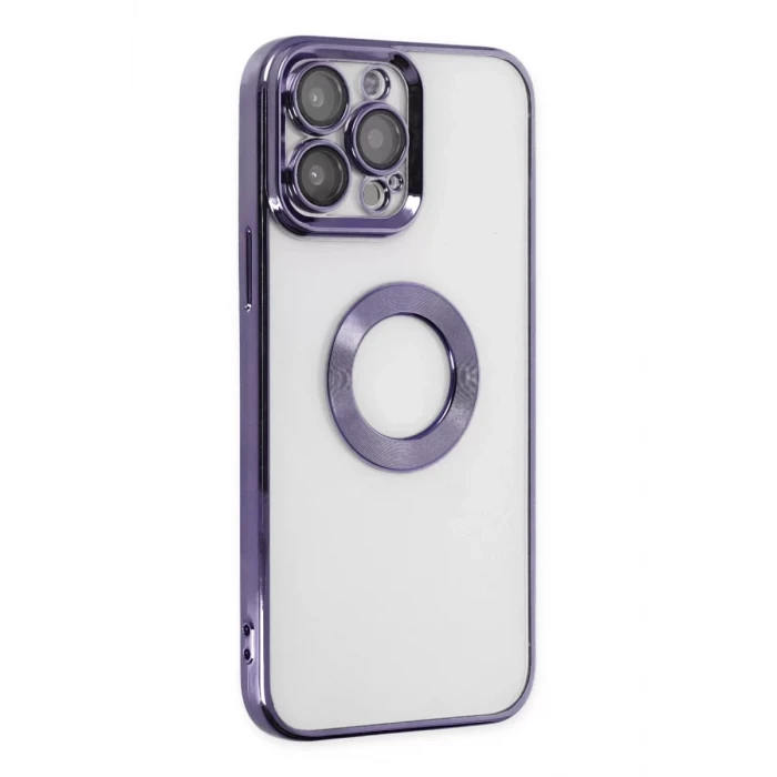 Newface Apple iPhone 14 Pro Max Kılıf Slot Silikon - Mor