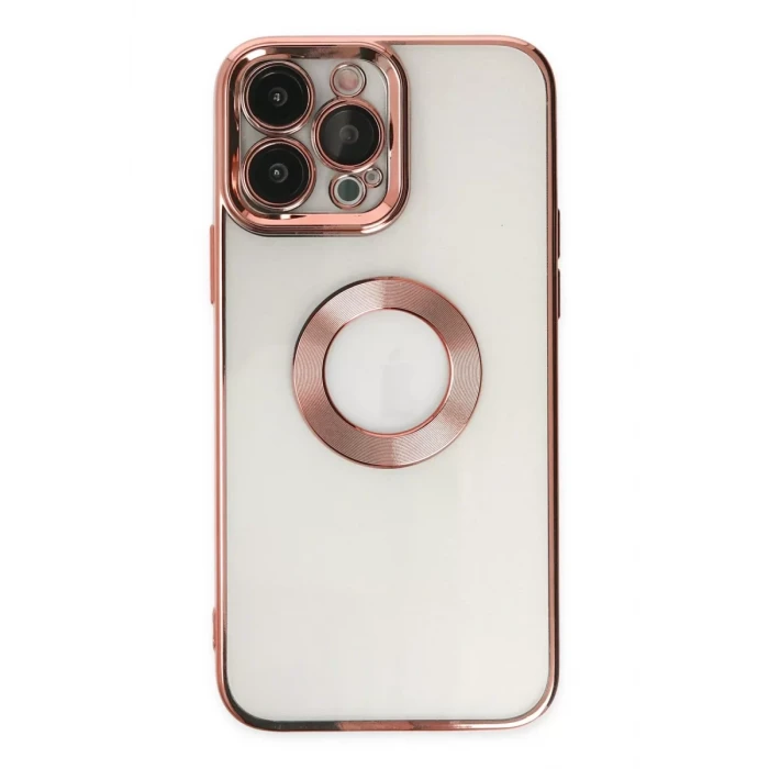 Newface Apple iPhone 14 Pro Max Kılıf Slot Silikon - Rose Gold