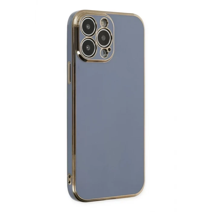 Newface Apple iPhone 14 Pro Max Kılıf Volet Silikon - Mavi