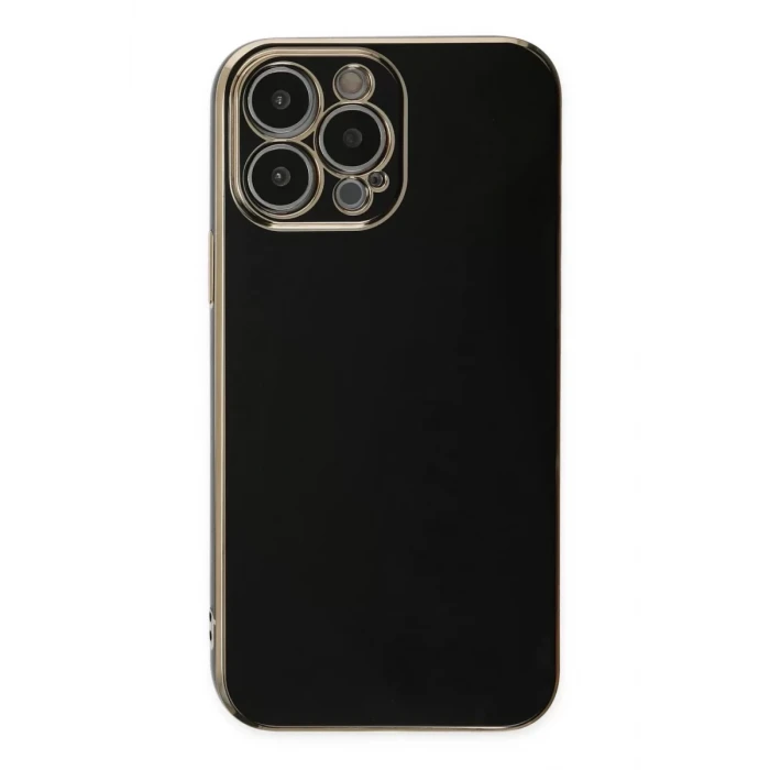 Newface Apple iPhone 14 Pro Max Kılıf Volet Silikon - Siyah