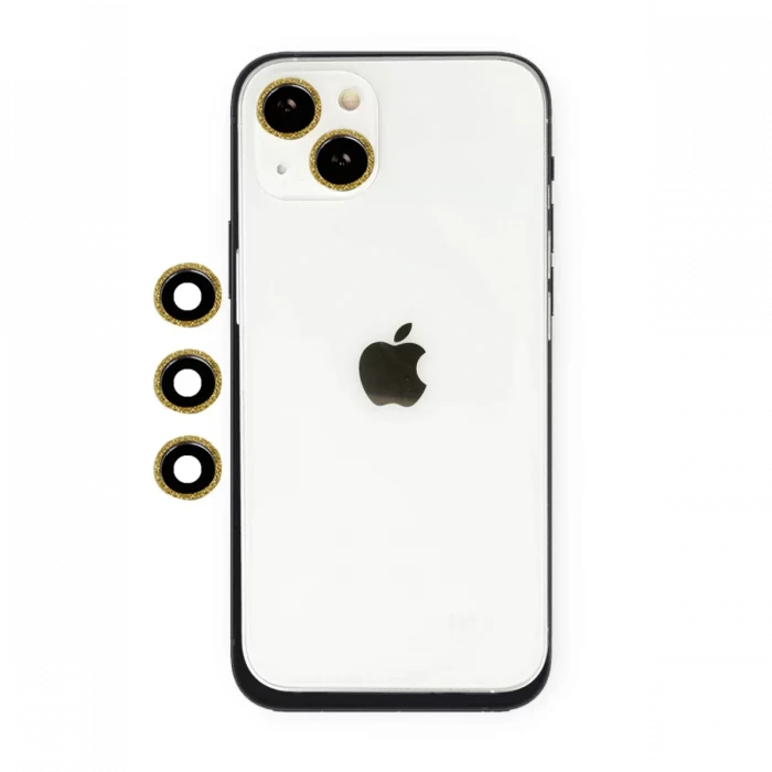 Newface Apple iPhone 14 Shine Kamera Lens - Gold