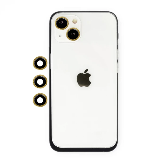 Newface Apple iPhone 14 Shine Kamera Lens - Gold