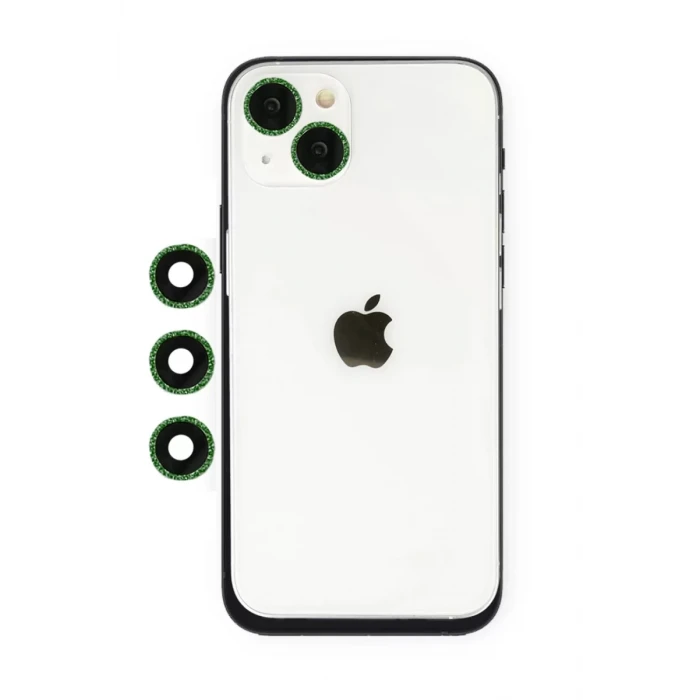 Newface Apple iPhone 14 Shine Kamera Lens - Yeşil