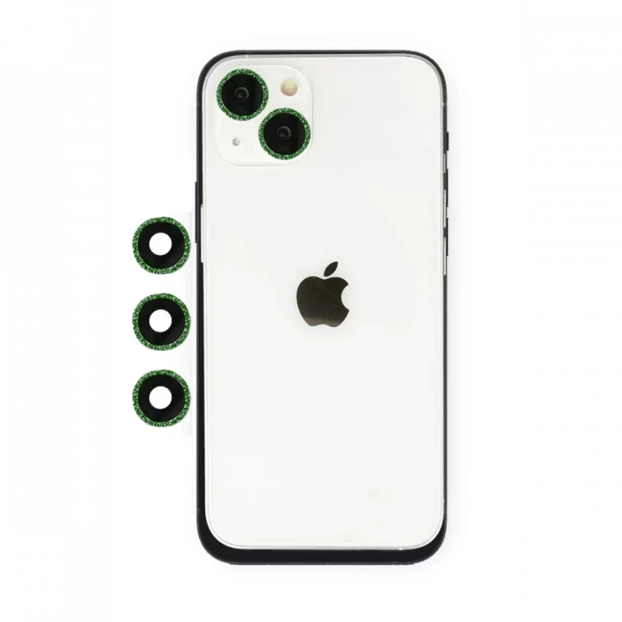 Newface Apple iPhone 14 Shine Kamera Lens - Yeşil