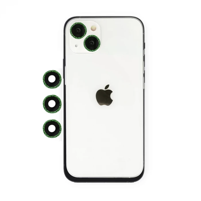 Newface Apple iPhone 14 Shine Kamera Lens - Yeşil