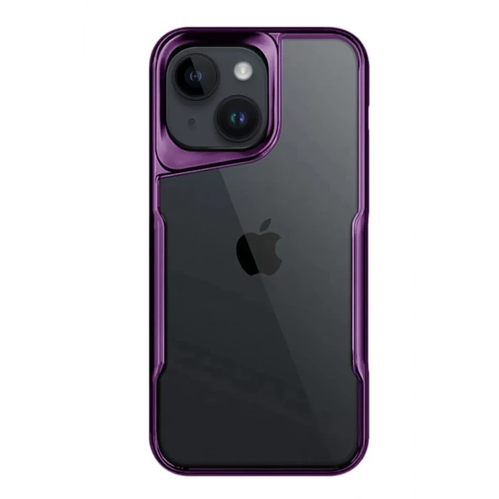 Newface Apple iPhone 15 Kılıf Boyi Silikon Kapak - Derin Mor