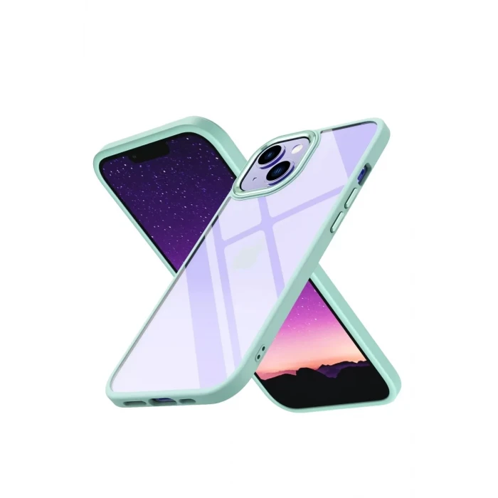 Newface Apple iPhone 15 Kılıf Power Silikon - Yeşil