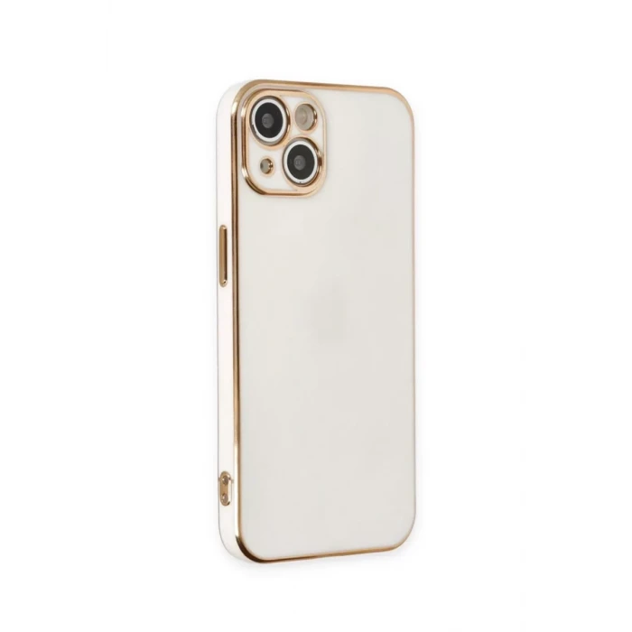 Newface Apple iPhone 15 Kılıf Volet Silikon - Beyaz