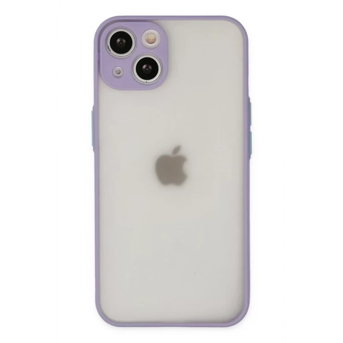 Newface Apple iPhone 15 Plus Kılıf Montreal Silikon Kapak - Mor
