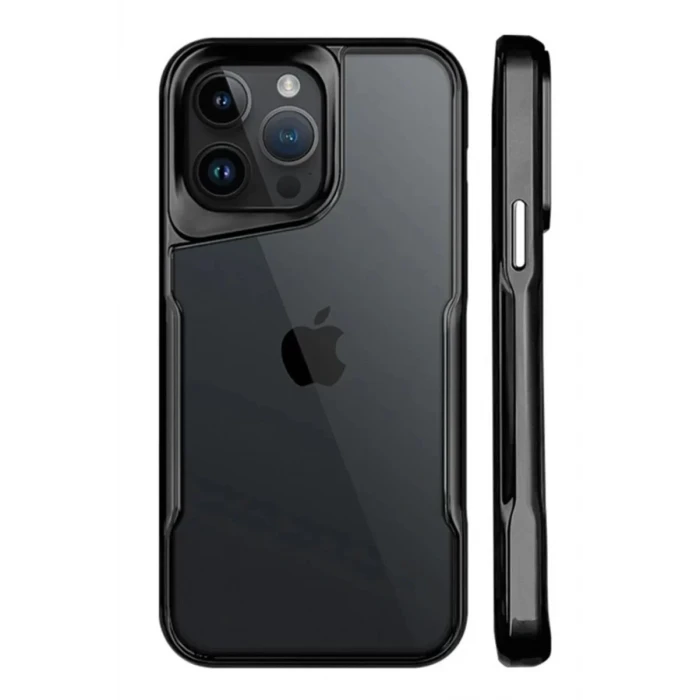 Newface Apple iPhone 15 Pro Kılıf Boyi Silikon Kapak - Siyah