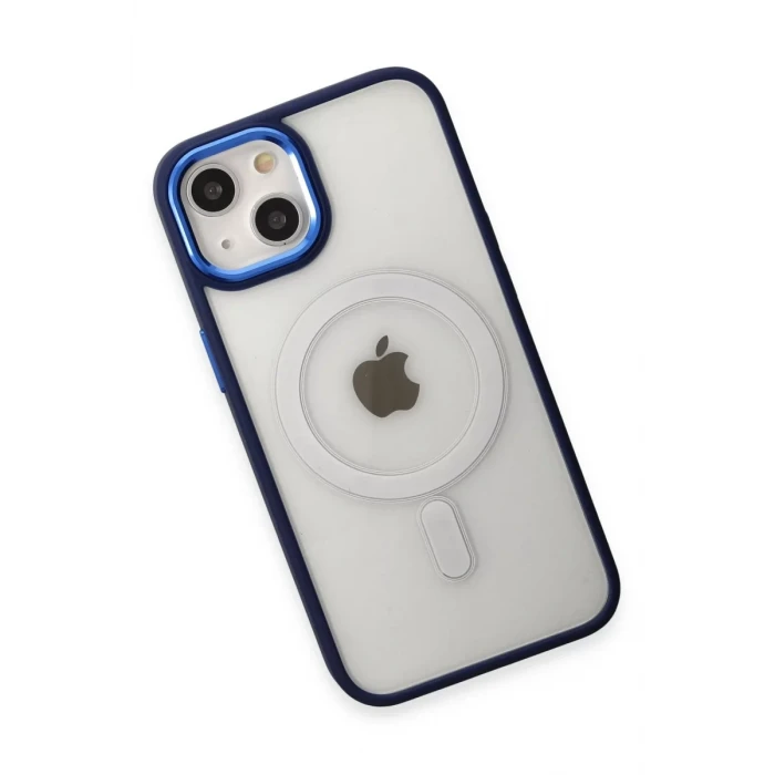 Newface Apple iPhone 15 Pro Kılıf Room Magneticsafe Silikon - Lacivert