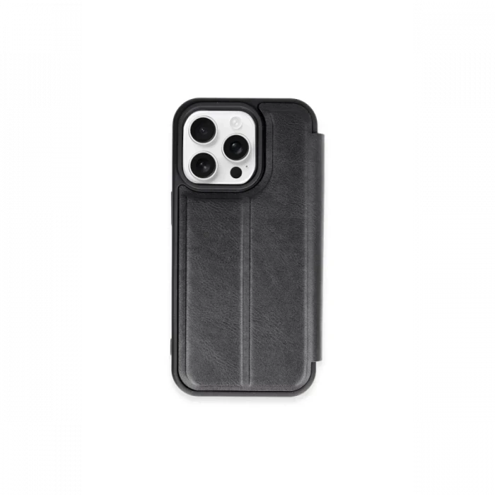 Newface Apple iPhone 15 Pro Max Kılıf Flip Cover - Siyah