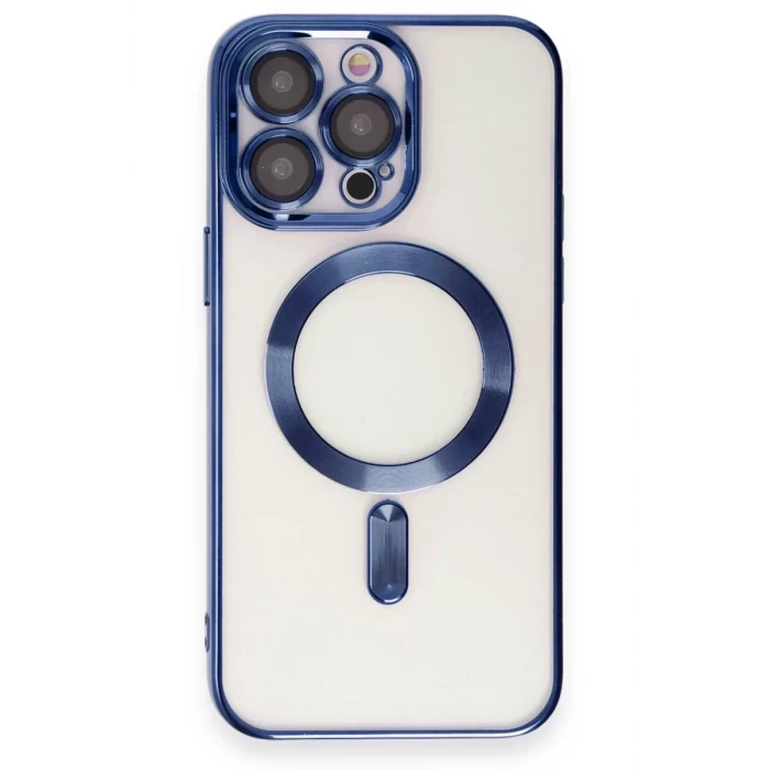 Newface Apple iPhone 15 Pro Max Kılıf Kross Magneticsafe Kapak - Lacivert
