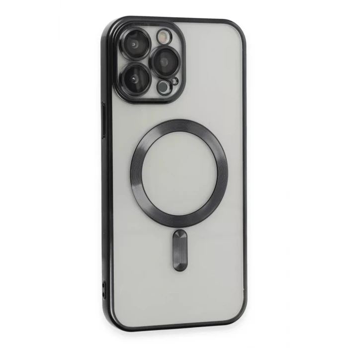 Newface Apple iPhone 15 Pro Max Kılıf Kross Magneticsafe Kapak - Siyah