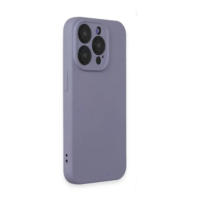 Newface Apple iPhone 15 Pro Max Kılıf Nano içi Kadife Silikon - Lila