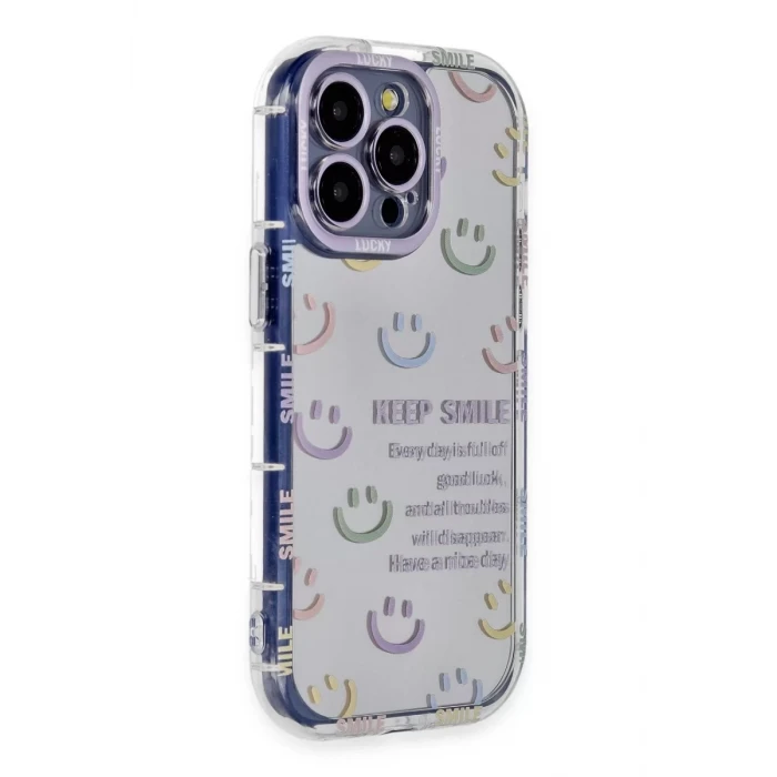 Newface Apple iPhone 15 Pro Max Kılıf Reflexion Desenli Kapak - Desen 2