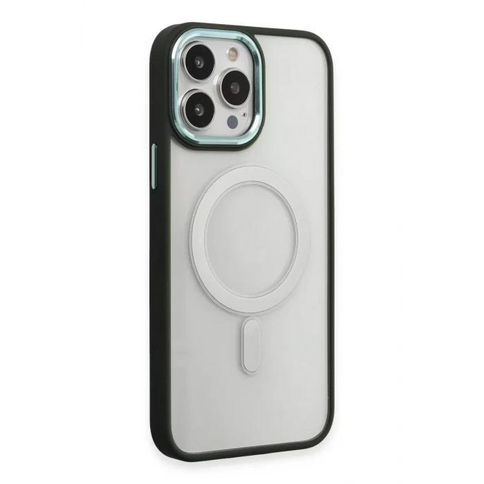 Newface Apple iPhone 15 Pro Max Kılıf Room Magneticsafe Silikon - Köknar Yeşili