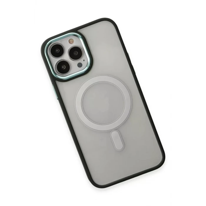 Newface Apple iPhone 15 Pro Max Kılıf Room Magneticsafe Silikon - Köknar Yeşili