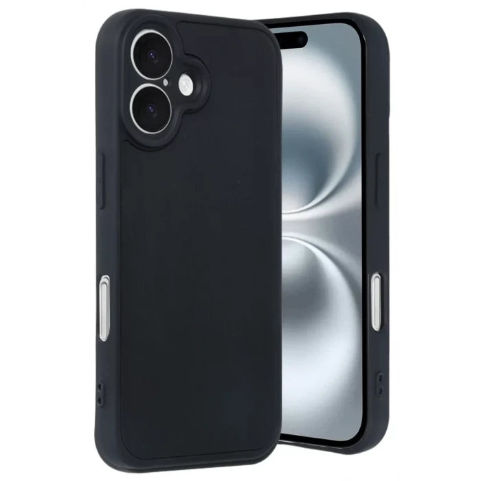 Newface Apple iPhone 16 Kılıf Aras Deri Kapak - Siyah