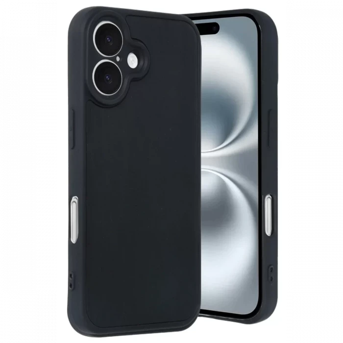 Newface Apple iPhone 16 Kılıf Aras Deri Kapak - Siyah