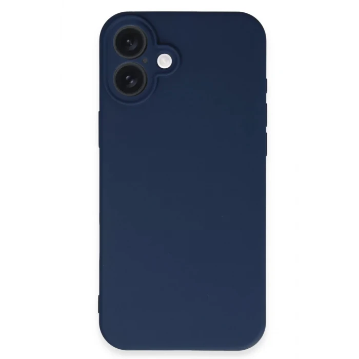 Newface Apple iPhone 16 Kılıf First Silikon - Lacivert