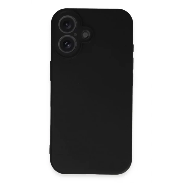 Newface Apple iPhone 16 Kılıf First Silikon - Siyah