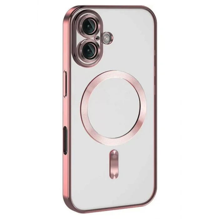 Newface Apple iPhone 16 Kılıf Kross Magneticsafe Kapak - Pembe