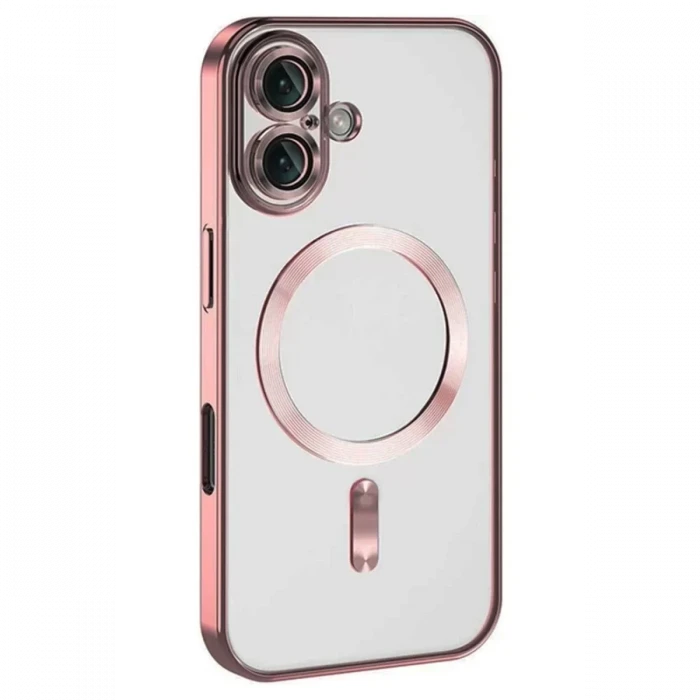 Newface Apple iPhone 16 Kılıf Kross Magneticsafe Kapak - Pembe