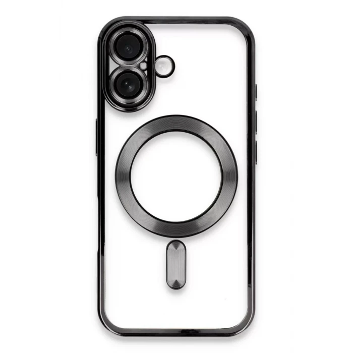 Newface Apple iPhone 16 Kılıf Kross Magneticsafe Kapak - Siyah