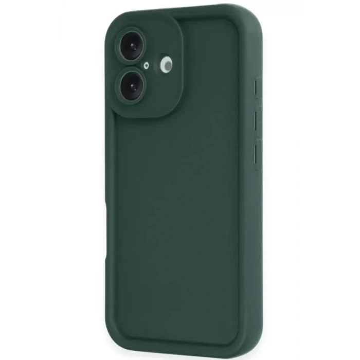 Newface Apple iPhone 16 Kılıf Viera Silikon - Koyu Yeşil