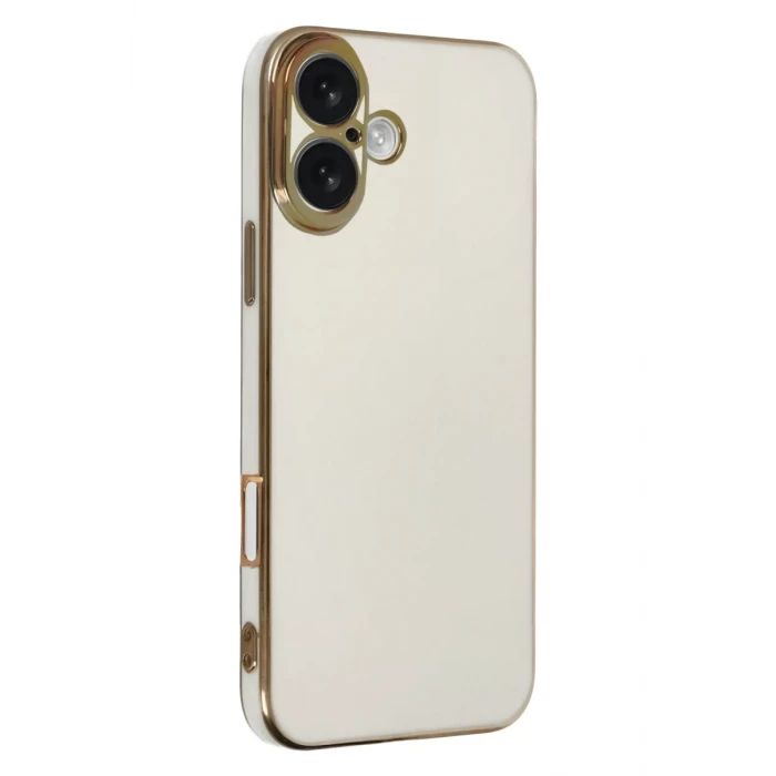 Newface Apple iPhone 16 Kılıf Volet Silikon - Beyaz