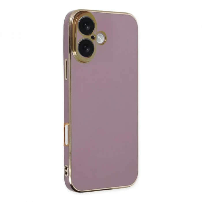 Newface Apple iPhone 16 Kılıf Volet Silikon - Mor