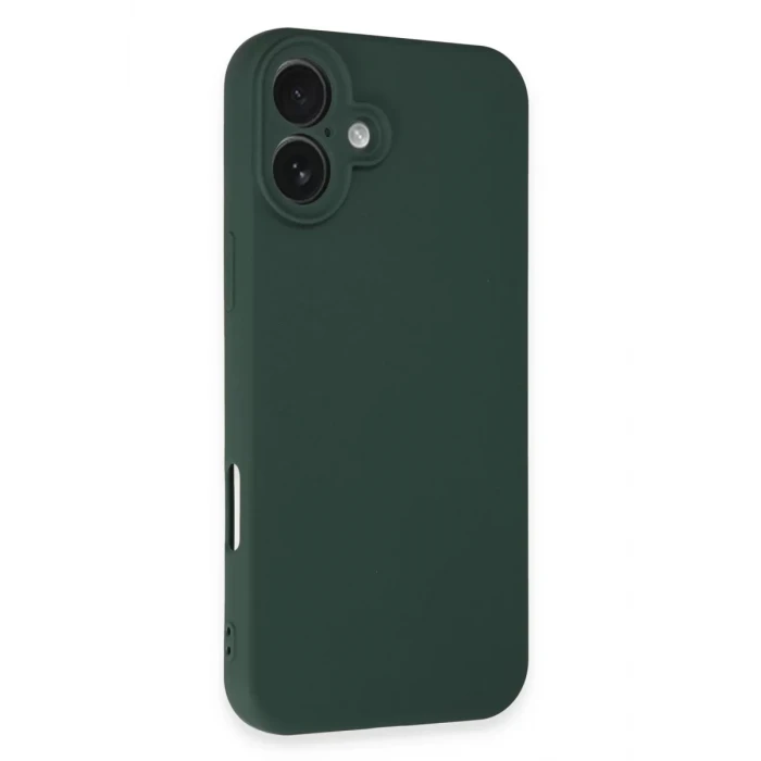 Newface Apple iPhone 16 Plus Kılıf First Silikon - Koyu Yeşil