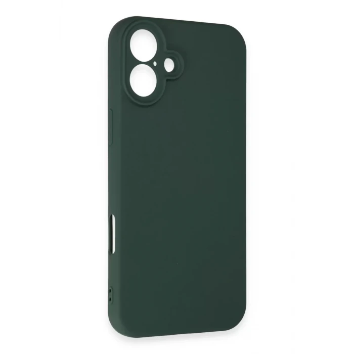 Newface Apple iPhone 16 Plus Kılıf First Silikon - Koyu Yeşil