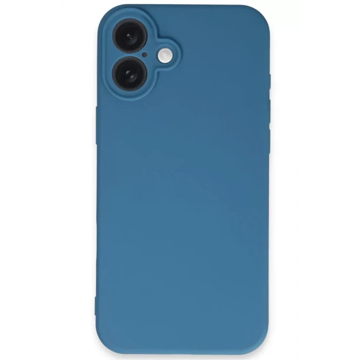 Newface Apple iPhone 16 Plus Kılıf First Silikon - Mavi