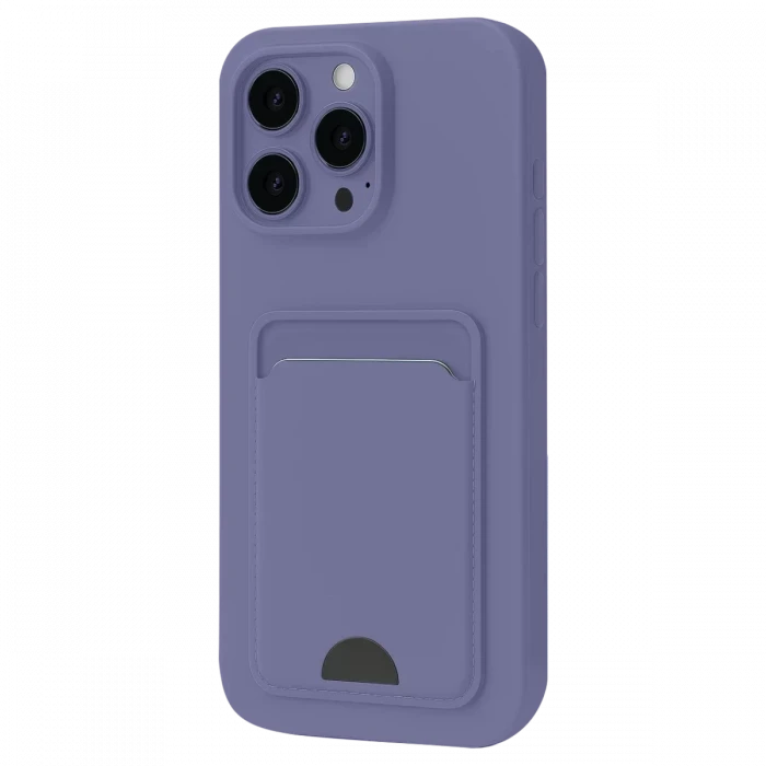 Newface Apple iPhone 16 Plus Kılıf Kelvin Kartvizitli Silikon - Lila