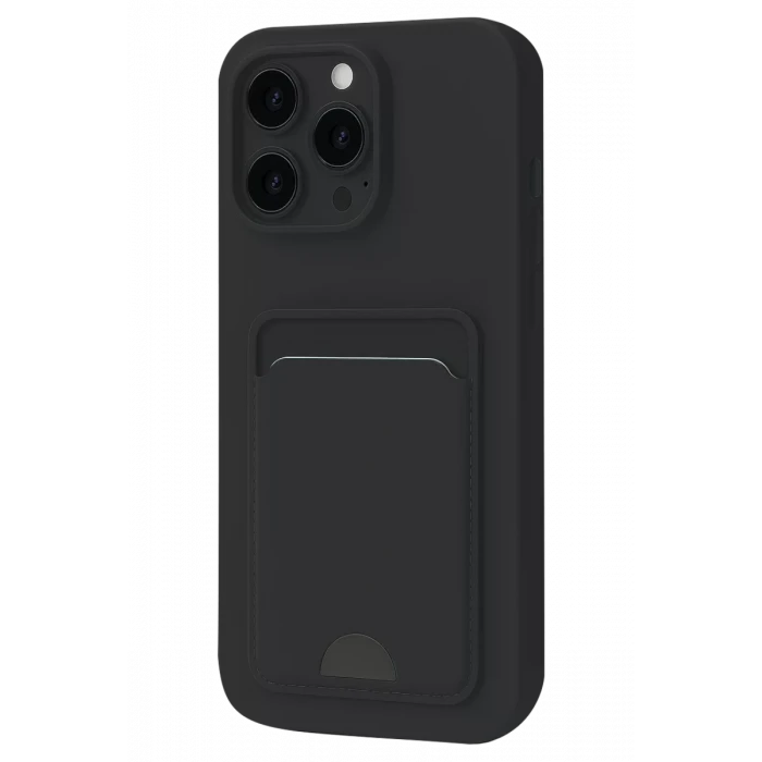 Newface Apple iPhone 16 Plus Kılıf Kelvin Kartvizitli Silikon - Siyah