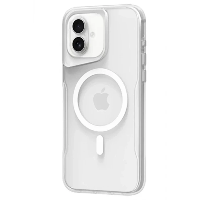 Newface Apple iPhone 16 Plus Kılıf PC Poso Magsafe Kapak - Şeffaf