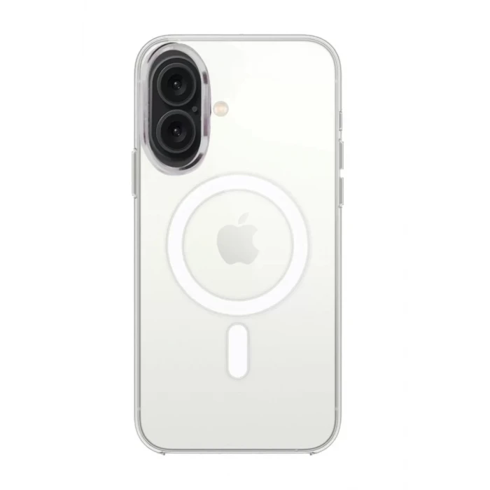 Newface Apple iPhone 16 Plus Kılıf Pc Real Magsafe Kapak - Şeffaf