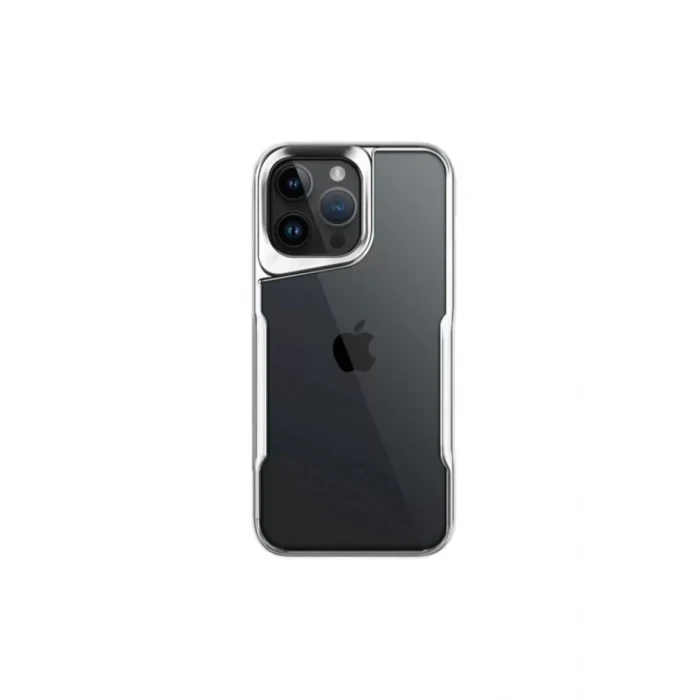 Newface Apple iPhone 16 Pro Kılıf Boyi Silikon Kapak - Gümüş