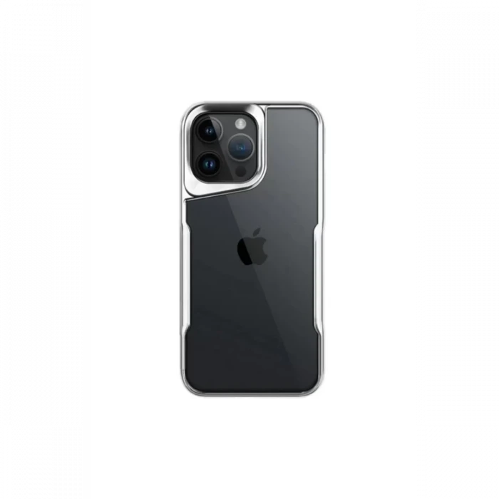 Newface Apple iPhone 16 Pro Kılıf Boyi Silikon Kapak - Gümüş