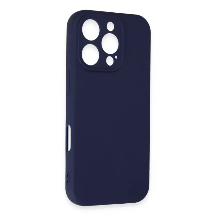 Newface Apple iPhone 16 Pro Kılıf First Silikon - Lacivert
